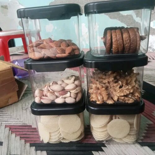 Kitchen Storage Containers Set Of 6, 500ml, With Lids, Unbreakable photo review