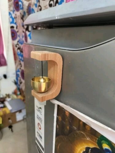 Handcrafted Wooden Door Bell with Premium Brass Bell photo review