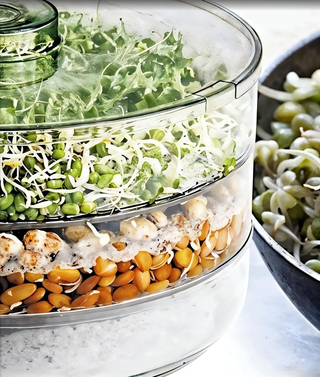 Sprout Maker with 4 Compartments – Multi-Purpose Seed Germinator for Healthy Sprouts